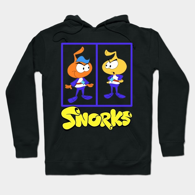 Snorkland Wonders Relive the Colorful World and Memorable Interactions of the Snorks Film on a Tee Hoodie by Frozen Jack monster